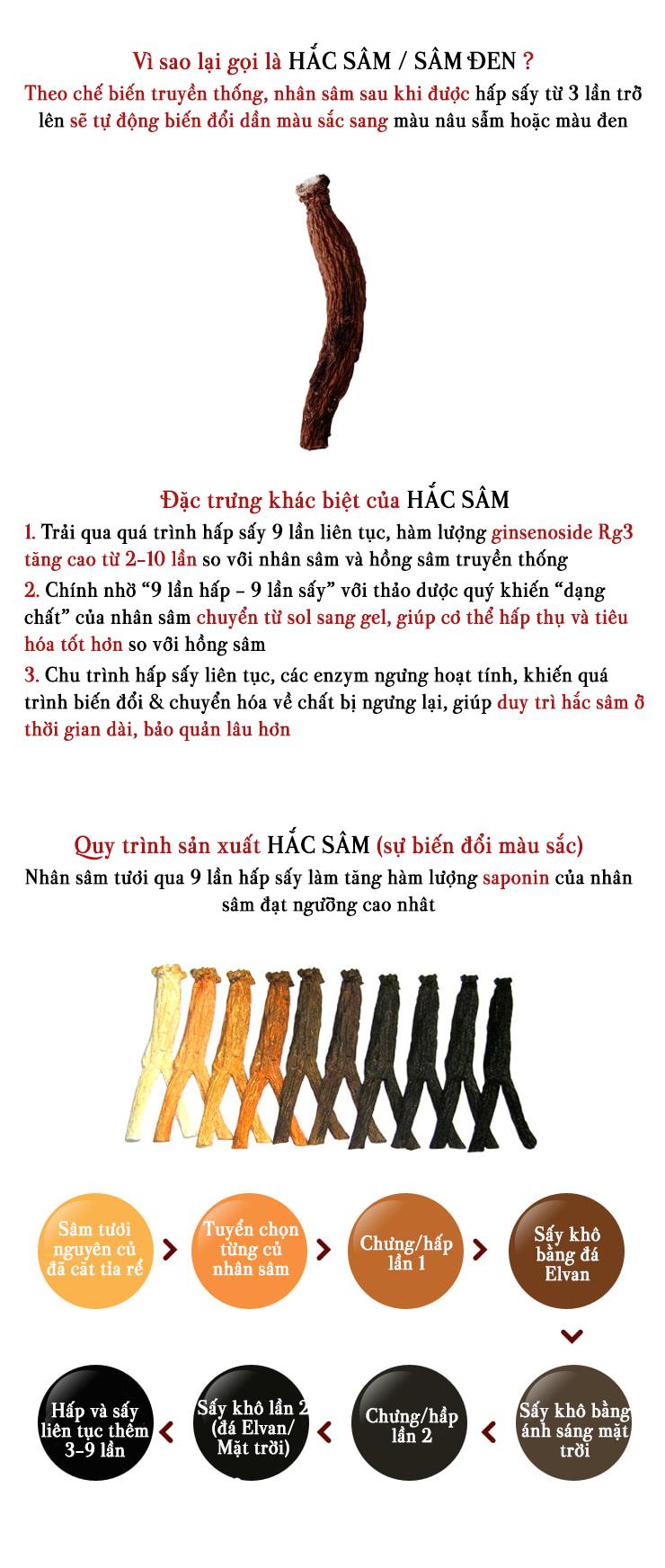 Hắc sâm củ khô Daedong Hàn Quốc hộp thiếc 150g ảnh 3